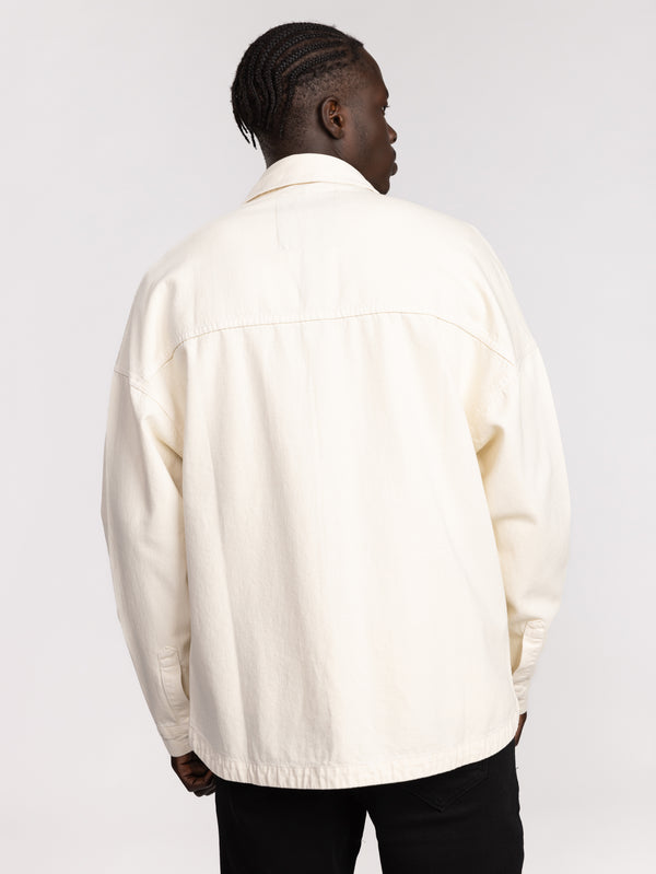 OVER SHIRT JACKET Cream / XXL