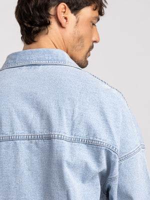 OVER SHIRT JACKET Light Blue / XXL