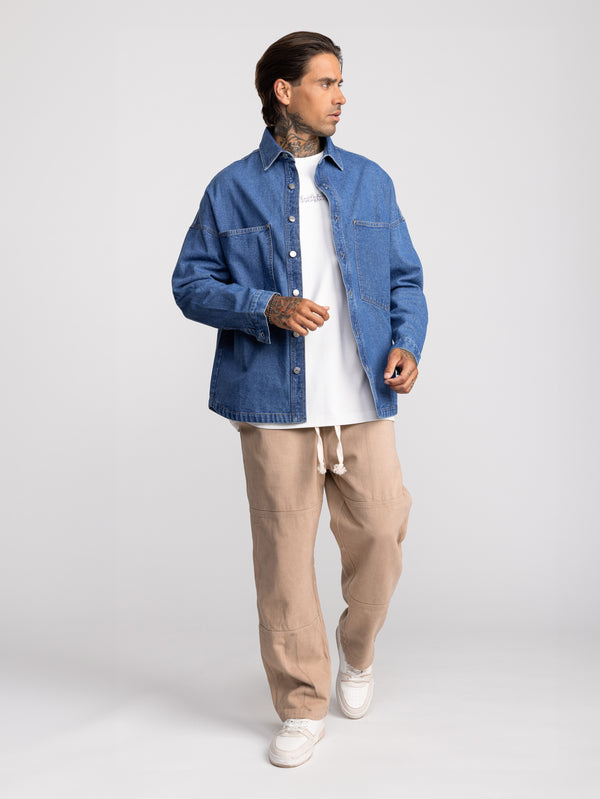 OVER SHIRT JACKET Blue / XXL