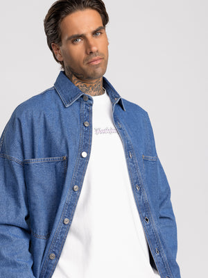 OVER SHIRT JACKET Blue / XXL