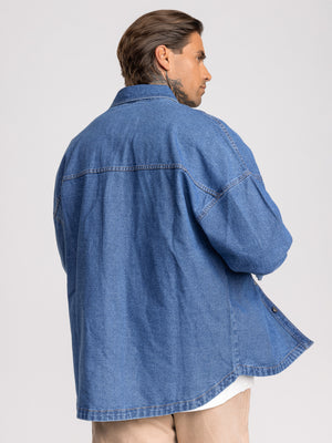 OVER SHIRT JACKET Blue / XXL