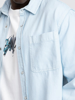 OVER SHIRT JACKET Light Blue / XXL