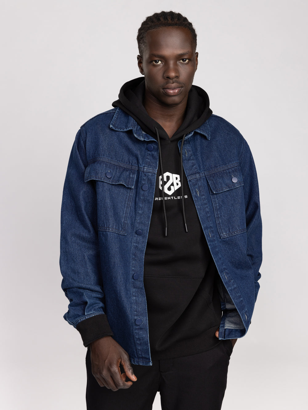 OVER SHIRT JACKET Light Blue / XXL