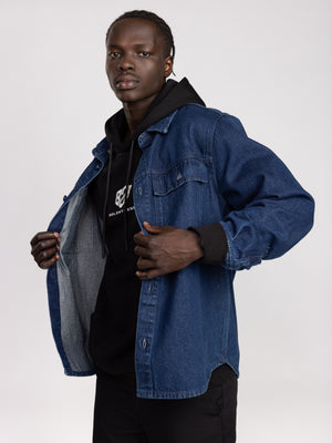 OVER SHIRT JACKET Blue / XXL