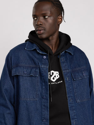 OVER SHIRT JACKET Blue / XXL