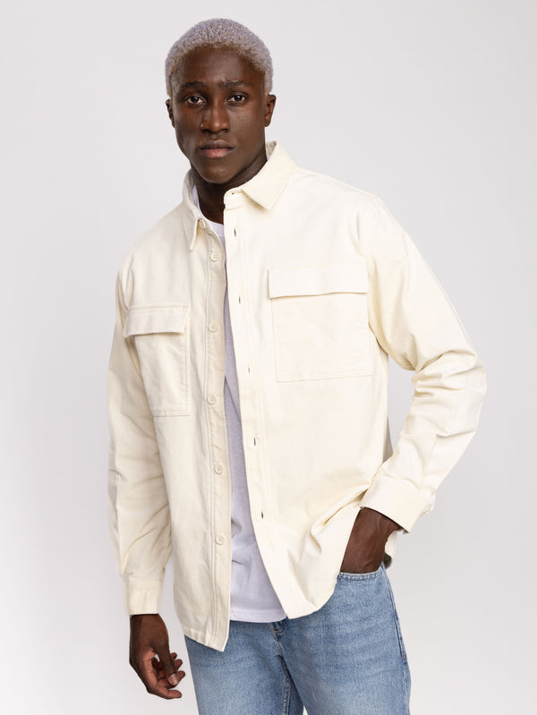 Cream OVER SHIRT JACKET Cream / XXL 