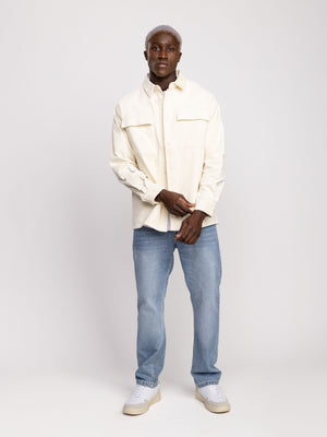 OVER SHIRT JACKET Cream / XXL