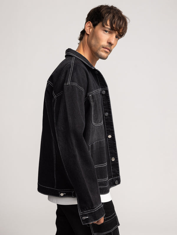 JEANS JACKETS Black / XXL