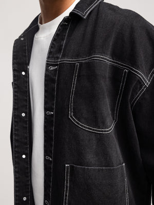 JEANS JACKETS Black / XXL