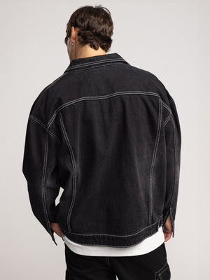 JEANS JACKETS Black / XXL