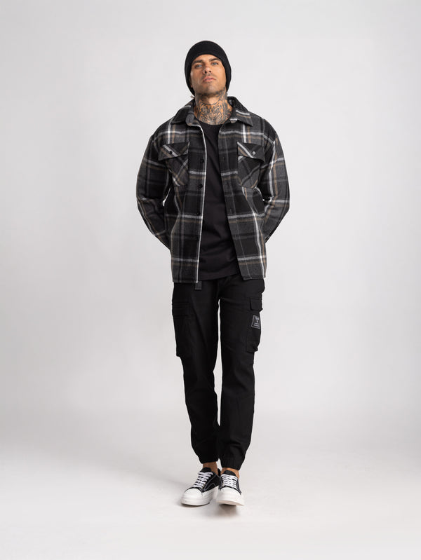 OVER SHIRT JACKET Check / XXL