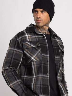 OVER SHIRT JACKET Check / XXL