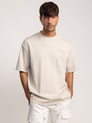 T-SHIRT OVER SIZE Beige / XXS