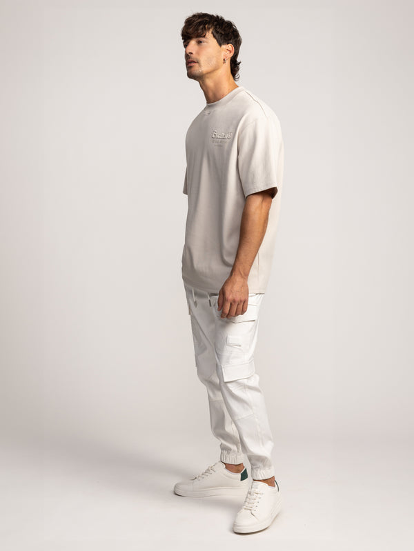 T-SHIRT OVER SIZE Beige / XXS