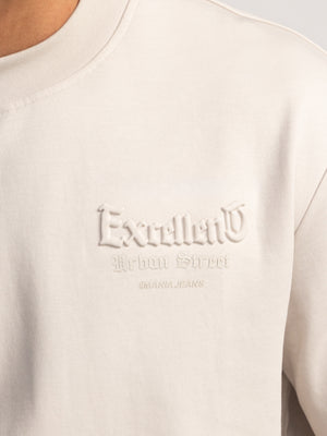T-SHIRT OVER SIZE Beige / XXS