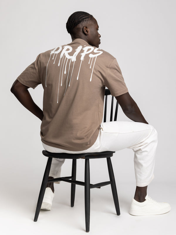 T-SHIRT OVER SIZE Brown / XXS