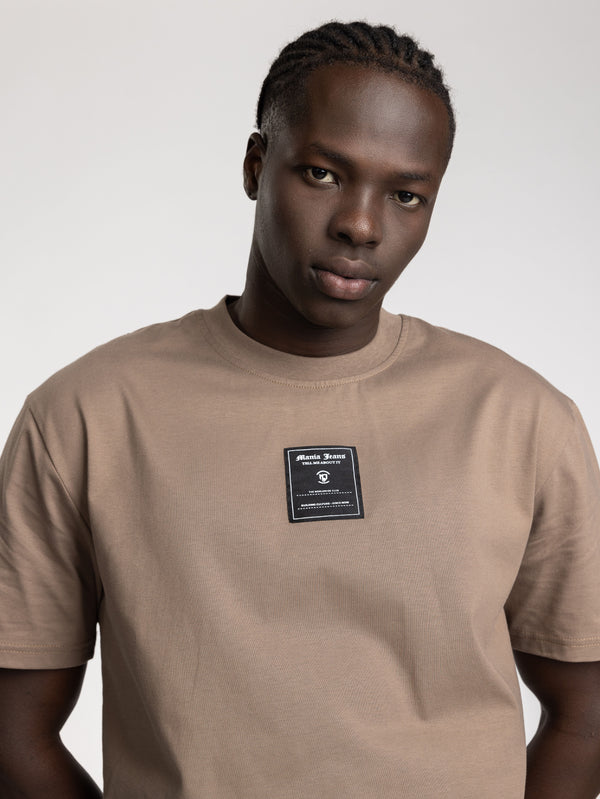 T-SHIRT OVER SIZE Brown / XXS