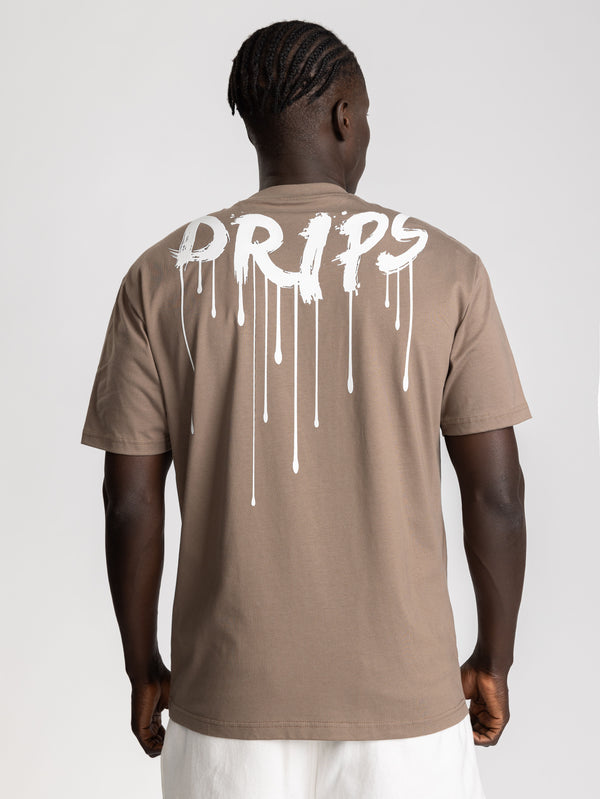 T-SHIRT OVER SIZE Brown / XXS