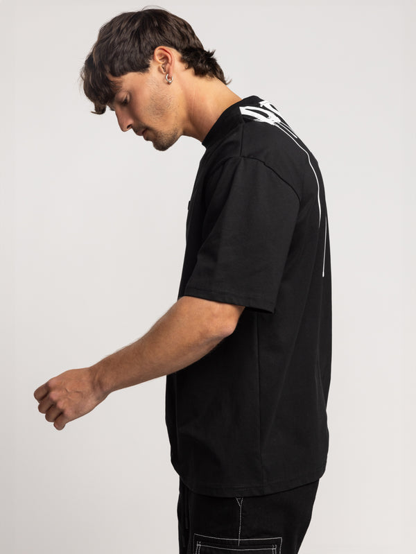 T-SHIRT OVER SIZE Black / XXS