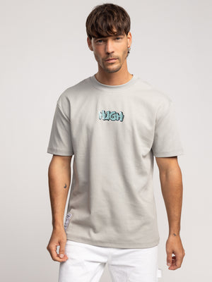 T-SHIRT OVER SIZE Light Gray / XXS