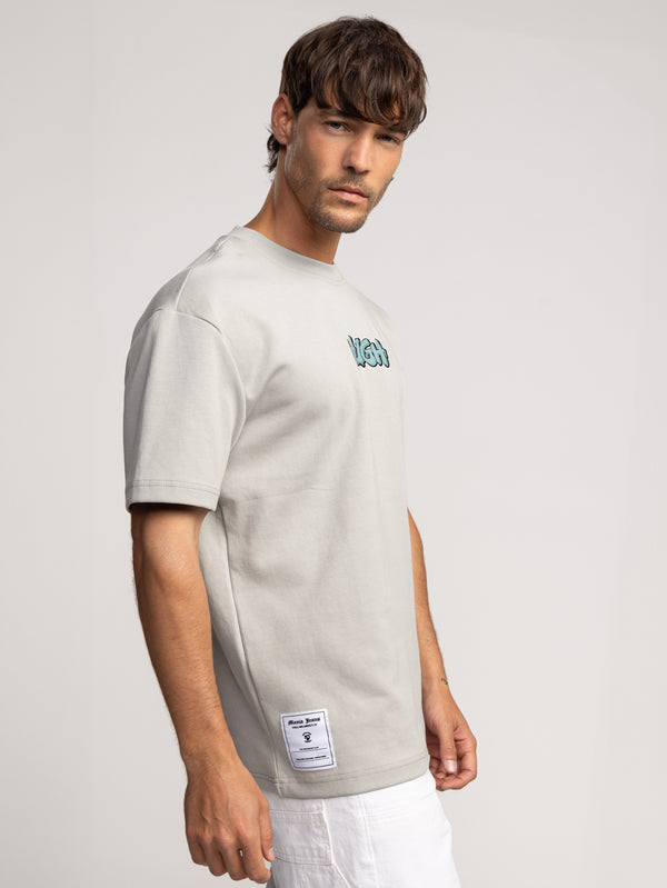 T-SHIRT OVER SIZE Light Gray / XXS
