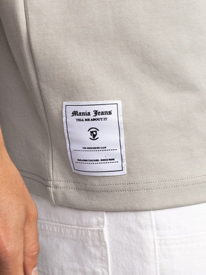 T-SHIRT OVER SIZE Light Gray / XXS
