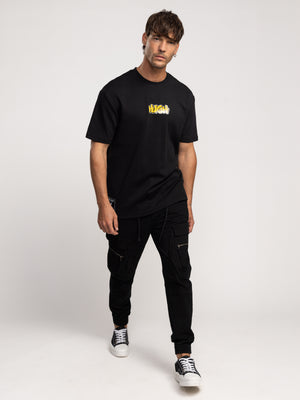 T-SHIRT OVER SIZE Black / XXS