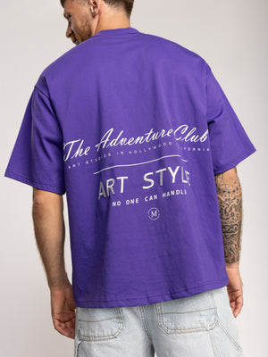 T-SHIRT OVER SIZE Purple / XXS