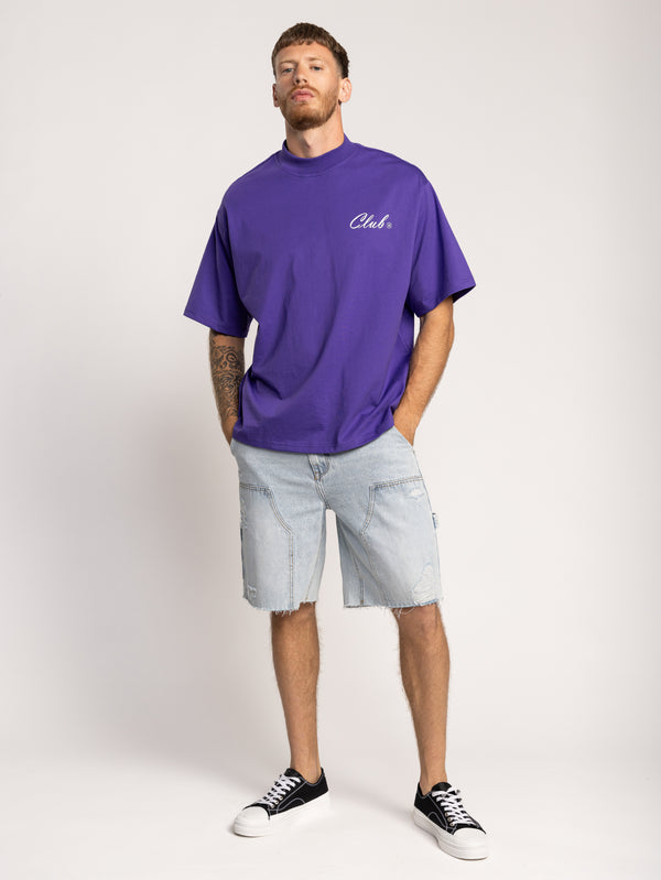 T-SHIRT OVER SIZE Purple / XXS