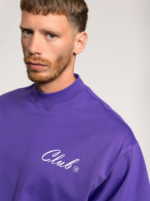 T-SHIRT OVER SIZE Purple / XXS