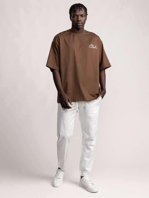 T-SHIRT OVER SIZE Chocolate / XXS