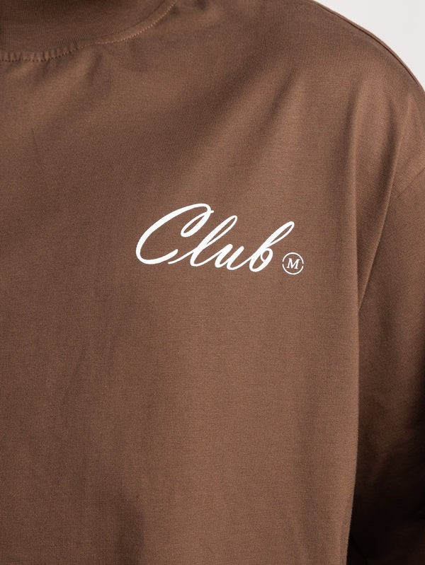 T-SHIRT OVER SIZE Chocolate / XXS