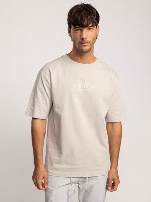 T-SHIRT OVER SIZE Stone / XXS