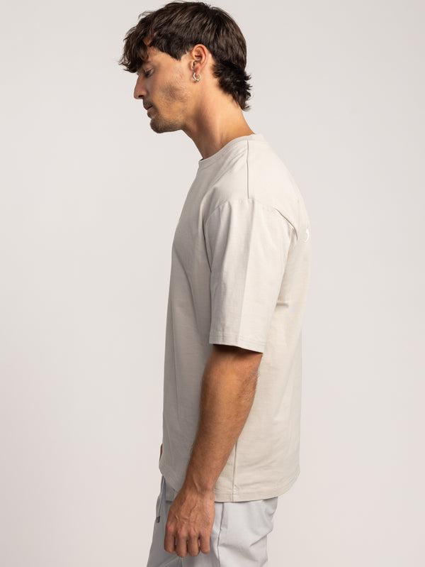 T-SHIRT OVER SIZE Stone / XXS