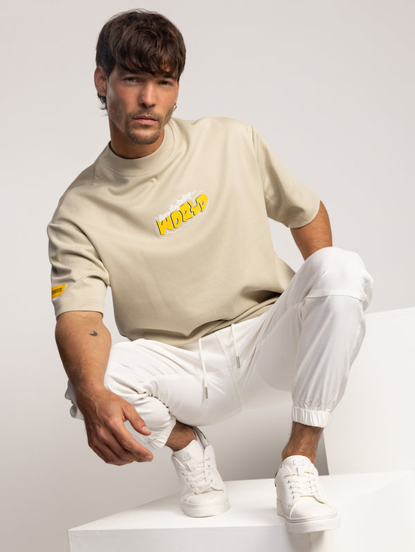 T-SHIRT OVER SIZE Beige / XXL