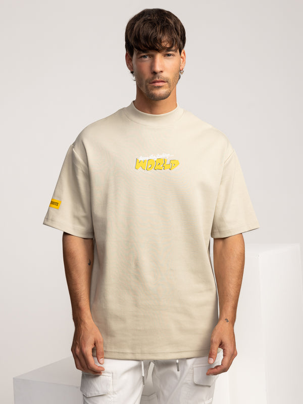 T-SHIRT OVER SIZE Beige / XXL