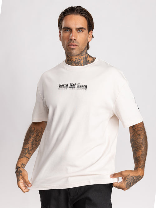 T-SHIRT OVER SIZE Cream / XXL