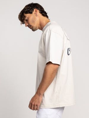 T-SHIRT OVER SIZE Stone / XXL