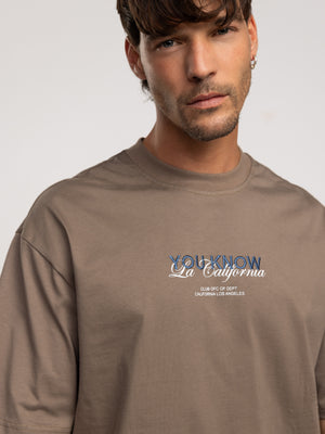 T-SHIRT OVER SIZE Brown / XXL