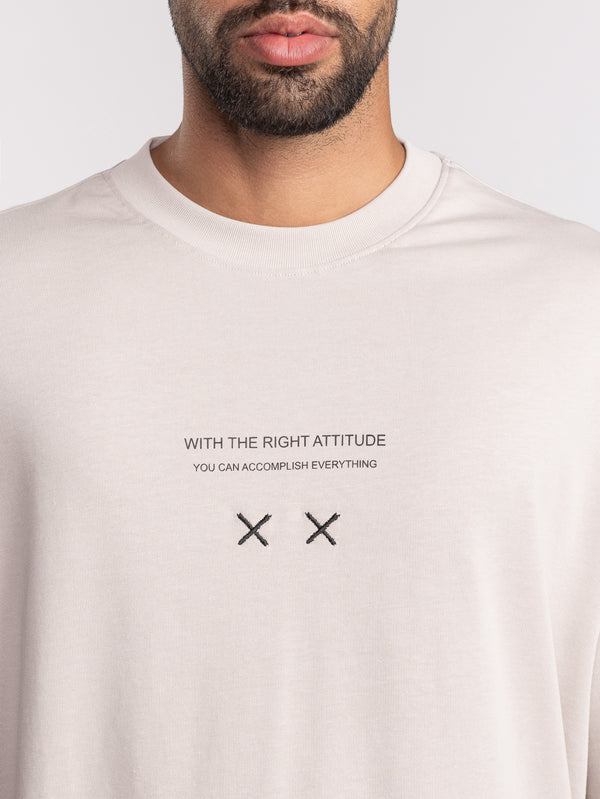 T-SHIRT OVER SIZE Stone / XXL