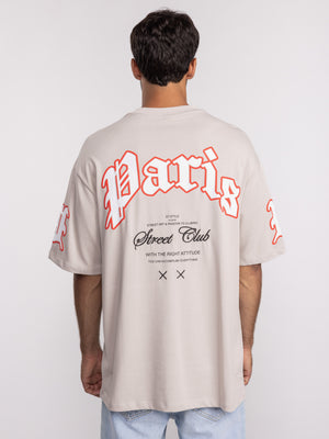 T-SHIRT OVER SIZE Stone / XXL
