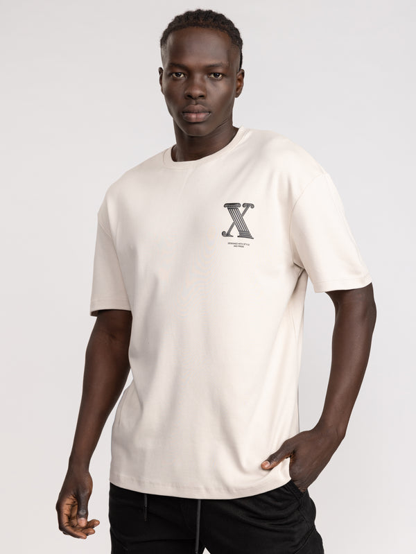 T-SHIRT OVER SIZE Stone / XXL