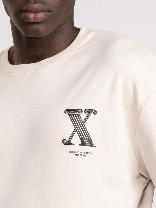 T-SHIRT OVER SIZE Stone / XXL