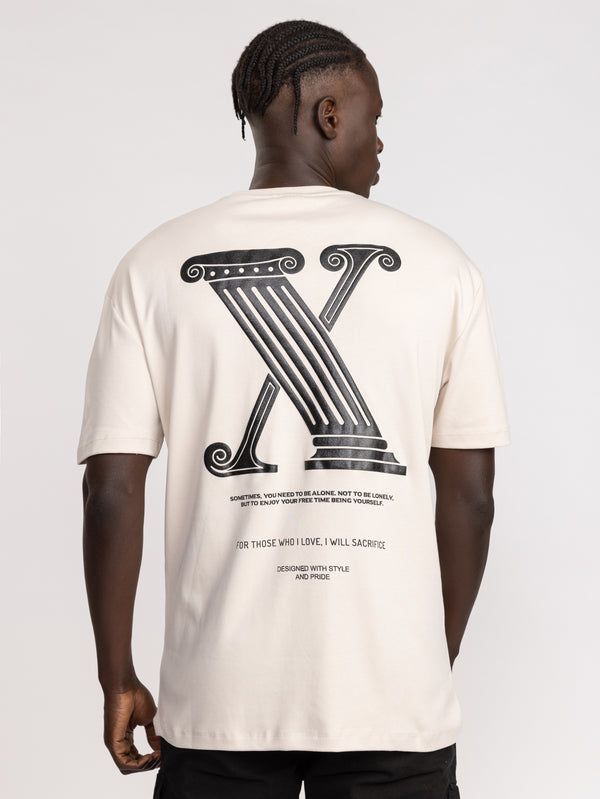 T-SHIRT OVER SIZE Stone / XXL