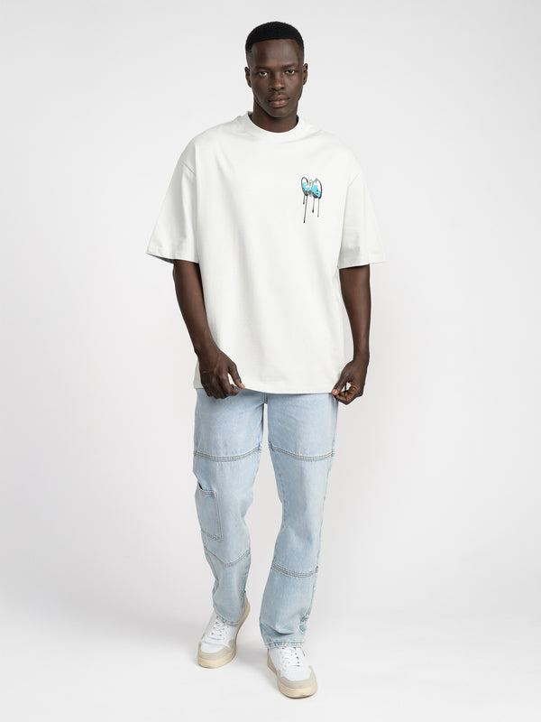 T-SHIRT OVER SIZE Light Gray / XXL