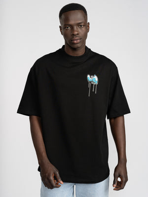 T-SHIRT OVER SIZE Black / XXL