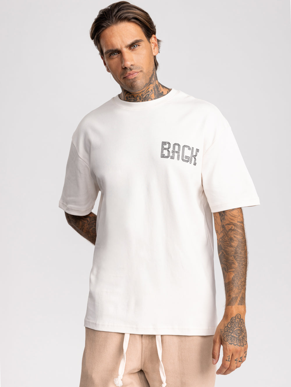 T-SHIRT OVER SIZE Cream / XXL