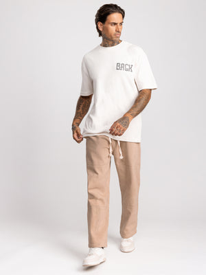 T-SHIRT OVER SIZE Cream / XXL