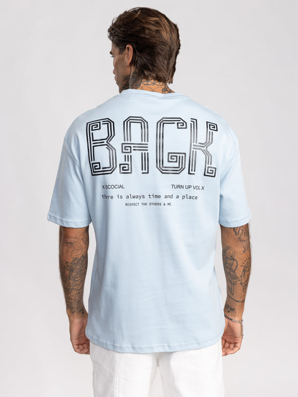 T-SHIRT OVER SIZE Light Blue / XXL