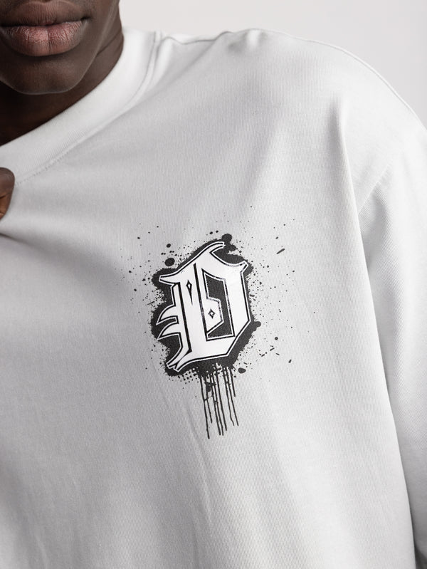 T-SHIRT OVER SIZE Light Gray / XXL